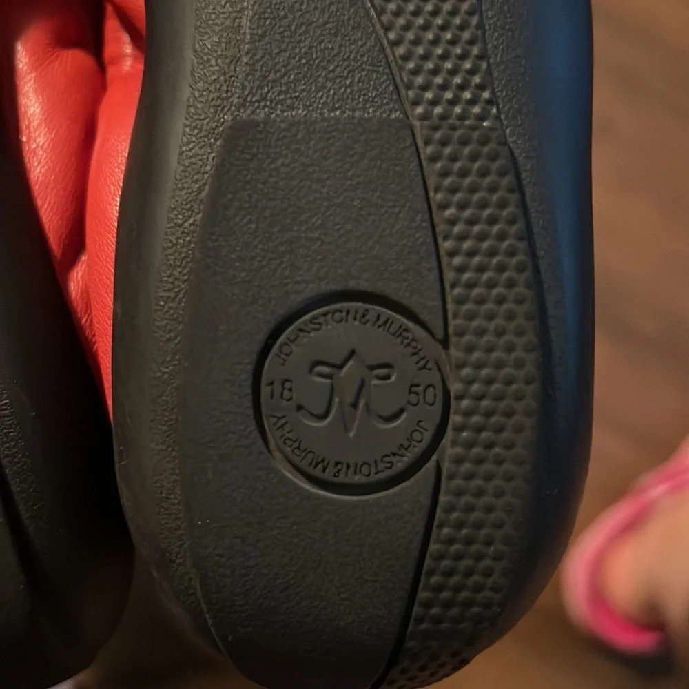 Johnston and Murphy leather sling front ballet flats. 6M - Picture 6 of 7